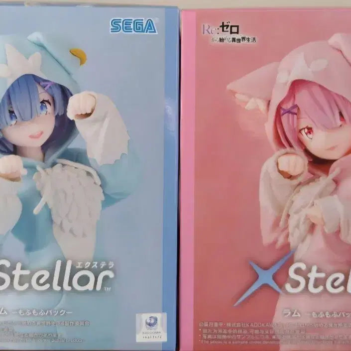 [BUNJANG] SEGA Re:ZERO Rem & Ram Fluffy Pajamas Figure / SEGA Re:제로부터 시작하는 이세계생활 렘 람 모후모후 잠옷 피규어