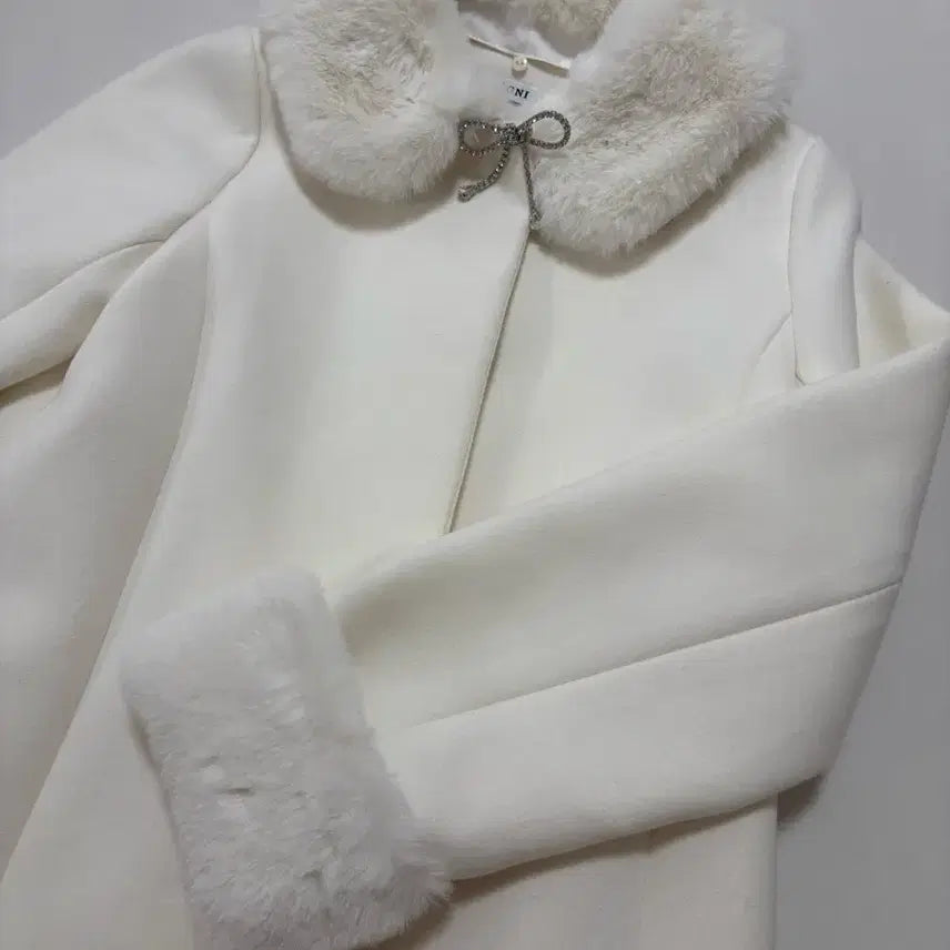 [BUNJANG] Ingni Flare Long Coat White M / (새제품) ingni 잉그니 플레어 롱 코트