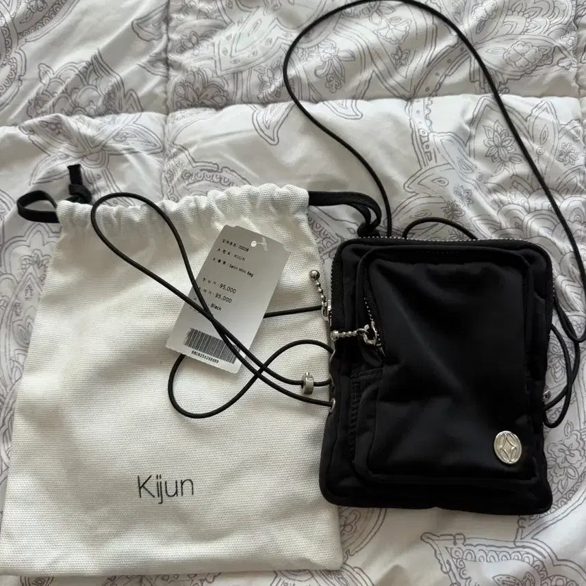 [BUNJANG] Kijun Satin Mini Bag Black / Kijun 미니백 기준 새틴 미니백 블랙