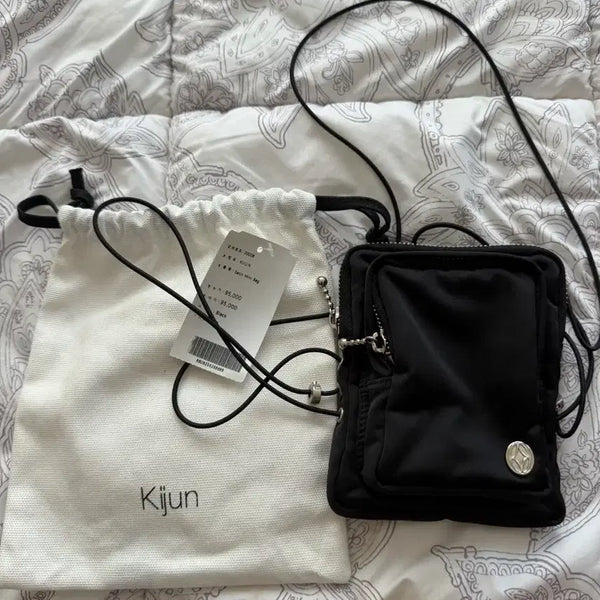 [BUNJANG] Kijun Satin Mini Bag Black / Kijun 미니백 기준 새틴 미니백 블랙