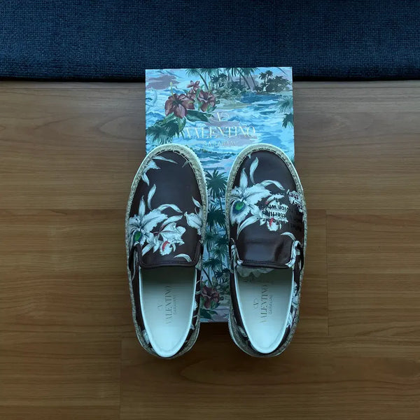 [BUNJANG] Valentino Espadrille Leather Sneakers / 발렌티노 에스파뉴 스니커즈 스톤아일랜드 버버리 프라다