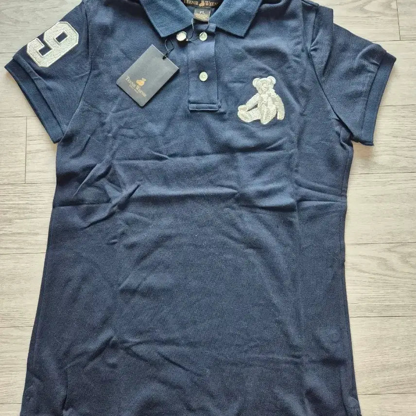[BUNJANG] Teenie Weenie Navy Women's Polo Shirt (FL Size) / 티니위니 네이비여성 카라티셔츠(FL사이즈)