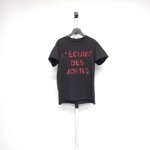 [BUNJANG] Vov Spring/Summer Cotton T-Shirt - Black / 새 보브 춘하 티셔츠 55.44