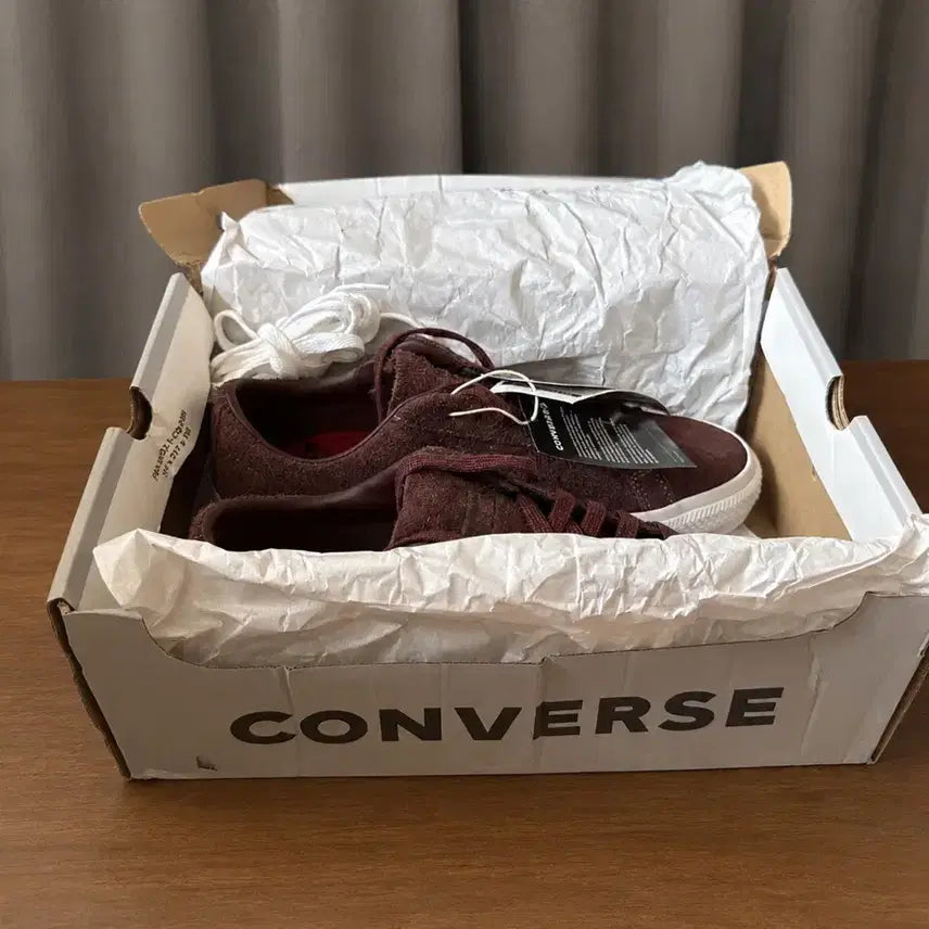 [BUNJANG] Converse Suede Burgundy Sneakers / 컨버스 스웨이드 스니커즈 버건디