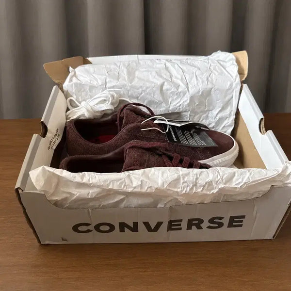 [BUNJANG] Converse Suede Burgundy Sneakers / 컨버스 스웨이드 스니커즈 버건디