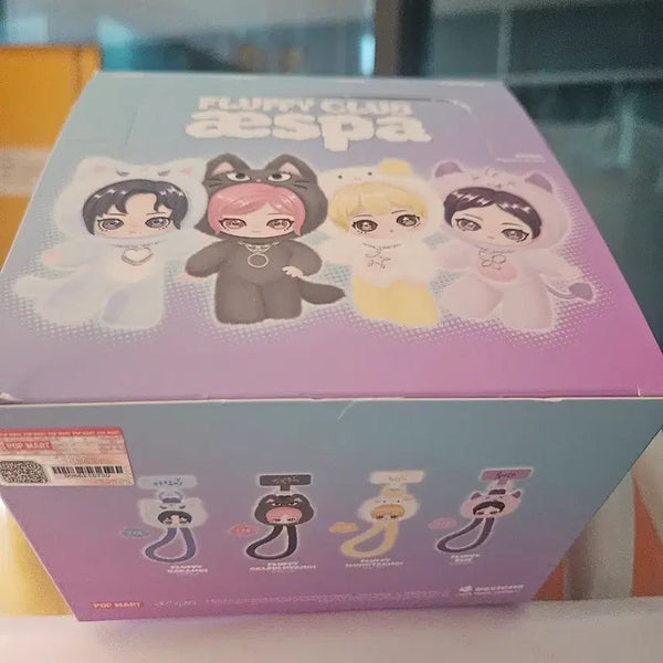 [BUNJANG] Pop Mart Aespa Fluffy Club Keyring Set / 팝마트 에스파 플러피 클럽 키링