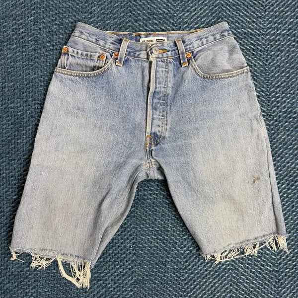 [BUNJANG] RE/DONE x Levi's Reconstructed Denim Shorts (Size 24) / [RE/DONE x Levi's] 리던 리바이스 리컨스트럭티드 데님 쇼츠