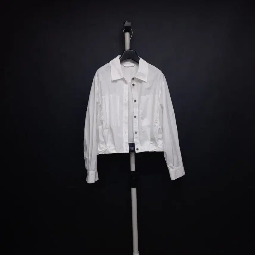 [BUNJANG] VOV Spring/Summer/Fall White Cotton Shirt Jacket / 보브 춘하추 남방형 아우터 44-66