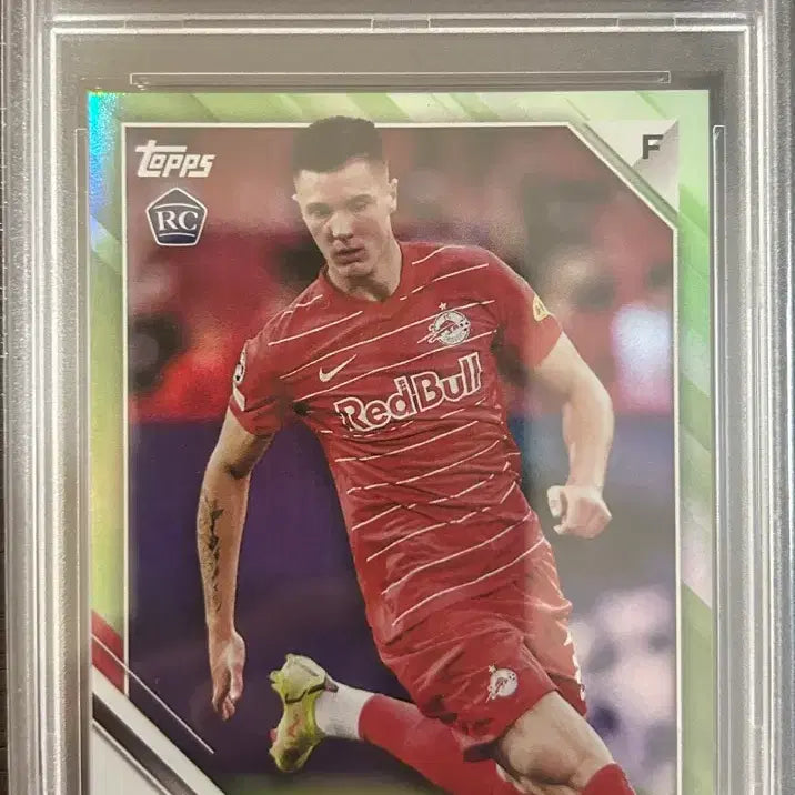 [BUNJANG] 2021-22 Topps UCL Benjamin Sesko Neon Green Foil /199 Rookie Card PSA 10 / 2021-22 탑스 UCL 벤자민 세슈코(세스코) 199한정 PSA10