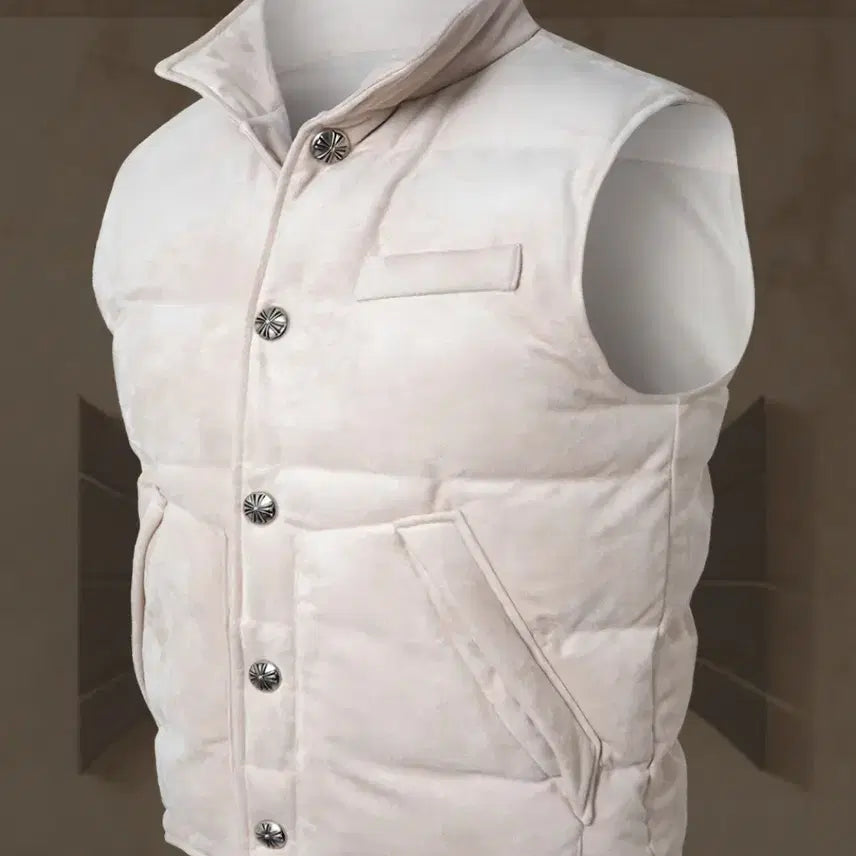 [BUNJANG] Rapinato Etual Suede Vest Jacket (Cream / 52) / 라피나토에뚜알 스웨이드 베스트jk (크림 /52)