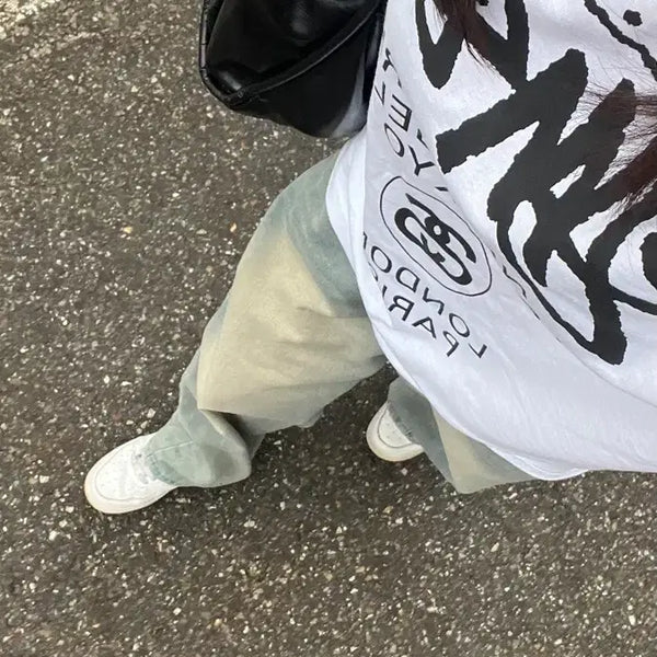 [BUNJANG] Stussy World Tour Short Sleeve T-Shirt / 스투시 월드투어 반팔티