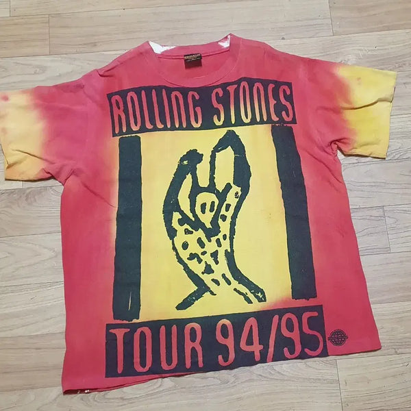 [BUNJANG] The Rolling Stones 1994/1995 Voodoo Lounge World Tour Tie-Dye Graphic T-Shirt / 롤링스톤즈 94/95 월드투어 빈티지 티셔츠 칭찬은고래도춤추게