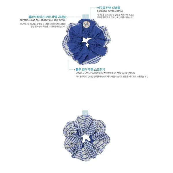 [BUNJANG] KOISEIO Samsung Lions Scrunchie / 코이세이오 삼성 라이온즈 스크런치