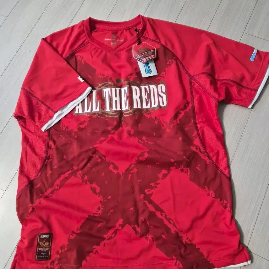 [BUNJANG] ALL THE REDS "Hello! Football" Official Campaign Short Sleeve T-Shirt (Size 100) / ALL THE REDS' 축구 응원 반팔 티셔츠 (100사이즈)