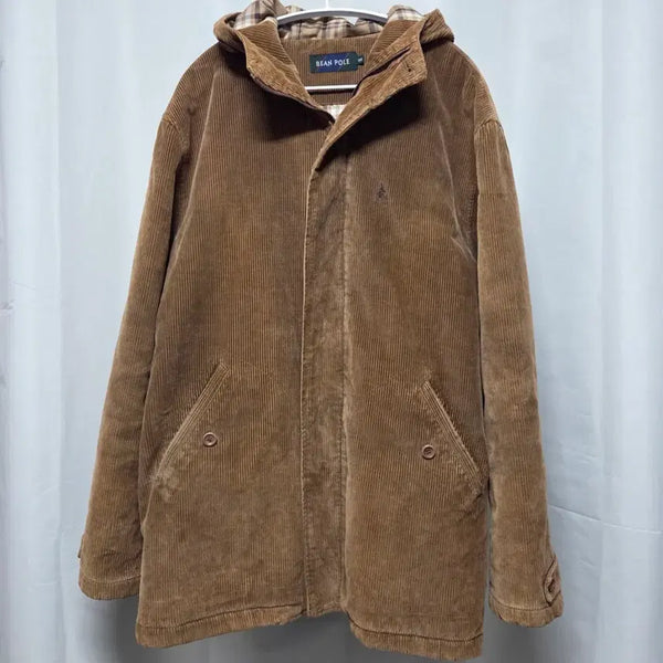 [BUNJANG] Bean Pole Old School Corduroy Hooded Work Jacket / [105] 빈폴 올드스쿨 코듀로이 후드 워크 자켓 (아메카지/빈티지)