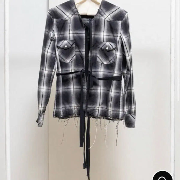 [BUNJANG] The Soloist 17AW Collarless Western Shirt / (46)더 솔로이스트 17AW 카라리스 웨스턴 셔츠