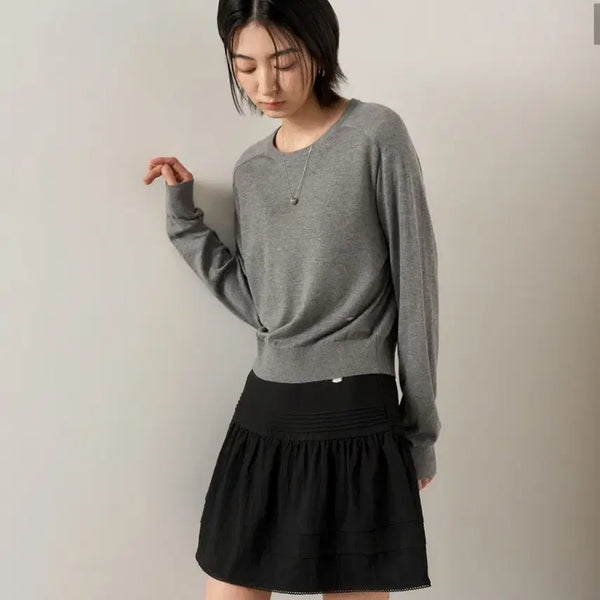 [BUNJANG] General Idea Volume Shirring Mini Skirt / 제네럴아이디어 볼륨 셔링 미니스커트