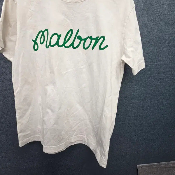[BUNJANG] Malbon Golf Short Sleeve T-Shirt White / 말본 골프 반팔 티셔츠 화이트