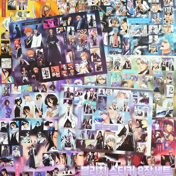 [BUNJANG] Bleach 8-Sheet Sticker Set / 블리치 8장 스티커세트