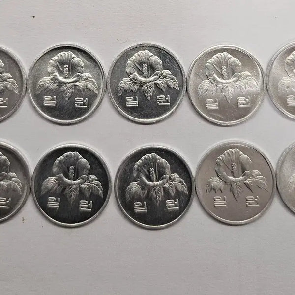 [BUNJANG] 1983 1 Won Coin Bundle (10 pcs) / 1983년 1원 동전 10개 일괄