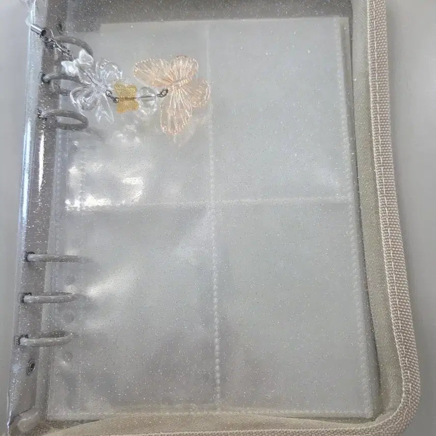 [BUNJANG] Beige 6-Ring Binder / 베이지 6공 바인더 팝니다