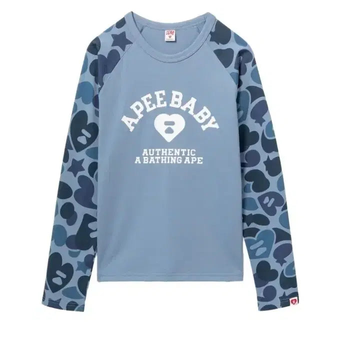 [BUNJANG] BAPE AP Camo Raglan Long Sleeve T-Shirt / 베이프 정품 에이피 카모 래글런 롱슬리브 티