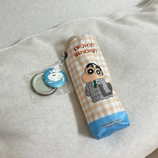 [BUNJANG] Shin-chan (Crayon Shin-chan) Badge Keyring Parasol / 새상품 뱃지 키링 정품 짱구 양산 uv차단