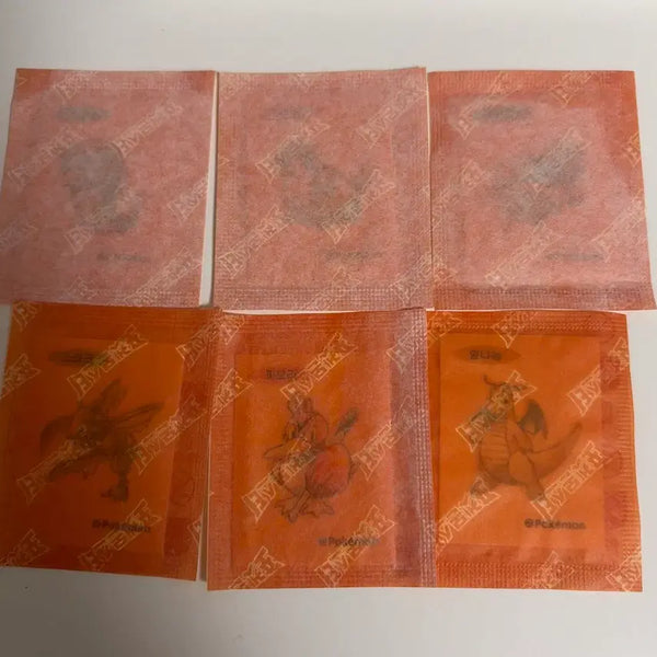 [BUNJANG] Pokemon Artwork Bread Sticker Bundle (Caterpie, Pidgey, Weezing, Scyther, Farfetch'd, Dragonite) / 포켓몬 아트워크 띠부씰 캐터피 구구 또도가스 스라크 파오리 망나뇽 일괄