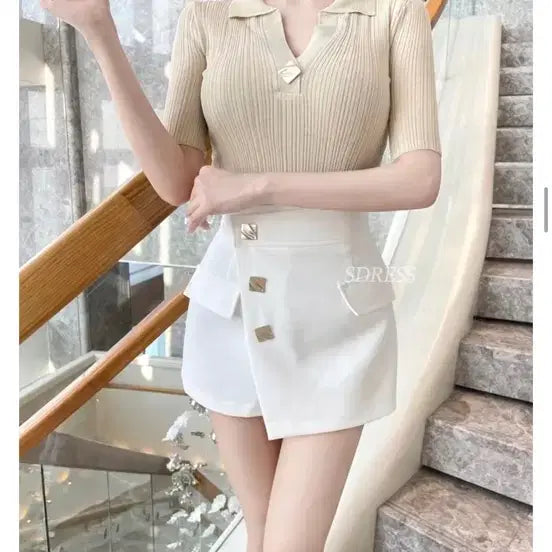 [BUNJANG] Esdressblessshop Two-Piece Set Gold / 금장투피스세트 에스드레스블레스샵