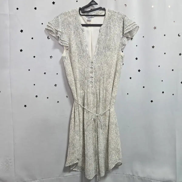 [BUNJANG] H&M Pattern Mini Dress White Size 40 / H&M 원피스 화이트 패턴 40
