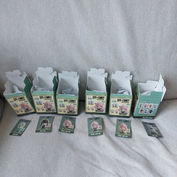 [BUNJANG] Spy x Family Sitting Anya & Yor Figures 6-Piece Bundle Set (Sealed) / eaki스파이패밀리 피규어 앉은 아냐 요르 6종 일괄