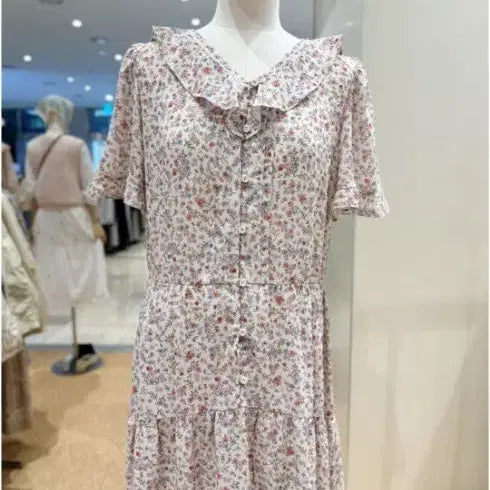 [BUNJANG] Thursday Island Floral Frill Long Dress Size S / 써스데이아일랜드 원피스(택달린 새상품) s사이즈