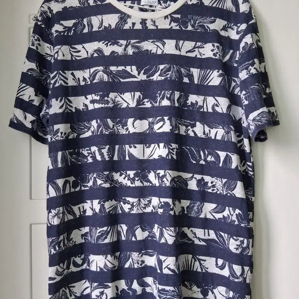 [BUNJANG] ZARA Linen Blend Short Sleeve T-Shirt (L) / ZARA 린넨 혼방 반팔티 L