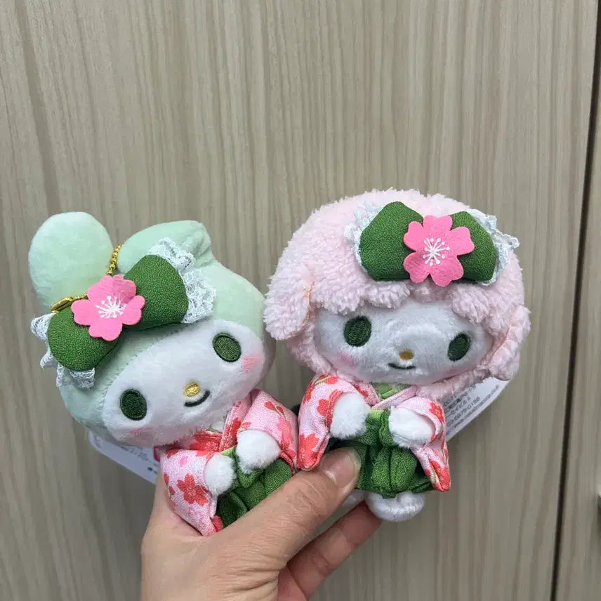 [BUNJANG] Sanrio My Melody & Piano Cherry Blossom Kimono Charm / 일본정품 산리오 마이멜로디 피아노 벚꽃 기모노 마코 키링 새제품
