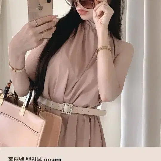 [BUNJANG] Roselin Halterneck Satin Dress / 교신 로젤린 홀터넥 새틴 원피스 ( 드레스 상견례 하객룩 피로연
