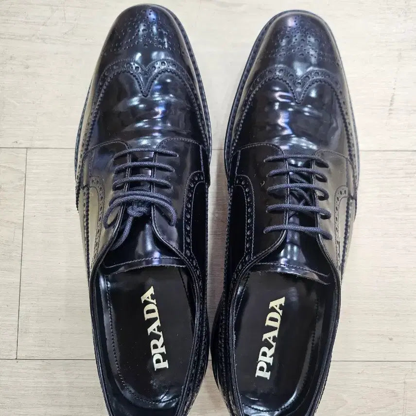 [BUNJANG] Prada Brushed Leather Derby Shoes 2EG015 / 프라다 브러쉬드 레더 더비 슈즈 2EG015