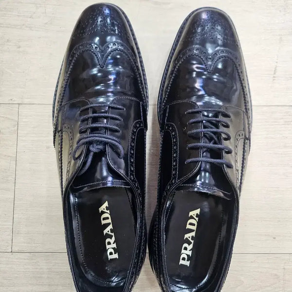 [BUNJANG] Prada Brushed Leather Derby Shoes 2EG015 / 프라다 브러쉬드 레더 더비 슈즈 2EG015