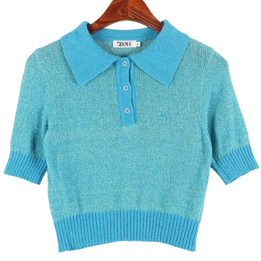 [BUNJANG] Grove Women's Short Sleeve Knit Top / 그로브 GROVE 반팔 니트  / k5254