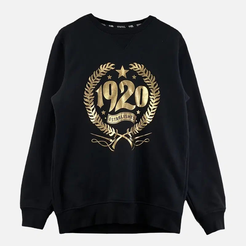 [BUNJANG] New Era Black Men's Sweatshirt M N3208 / 뉴에라 블랙 남자 맨투맨 M N3208