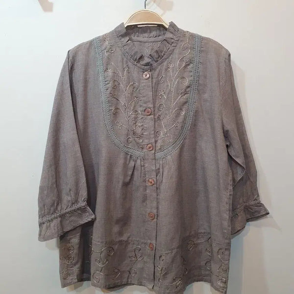 [BUNJANG] Vintage Mint Cocoa Mori Blouse / 빈티지 민트 코코아 모리 블라우스