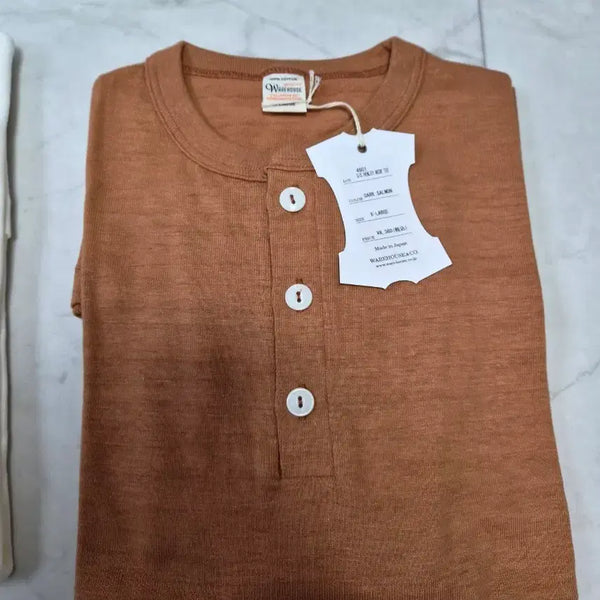 [BUNJANG] Warehouse 4601 Henly Neck Dark Salmon XL / 웨어하우스 4601 헨리넥 다크살몬 XL