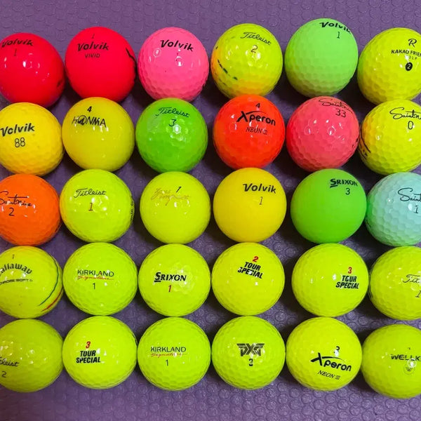 [BUNJANG] Used Golf Balls - Color - Lot of 30 / 컬러로스트볼 30개
