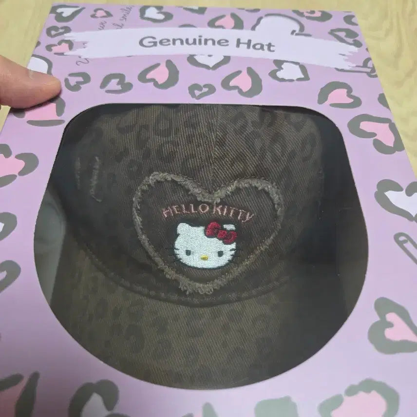 [BUNJANG] Sanrio Hello Kitty Leopard Pattern Baseball Cap (Sealed) / 산리오 헬로키티 레오파드 캡모자 미개봉 새상품