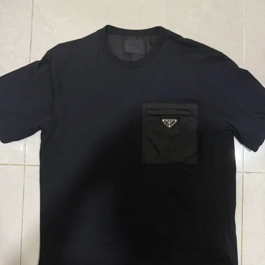 [BUNJANG] Prada Re-Nylon Pocket Short Sleeve Shirt Black L / [당일출고,L사이즈] 프라다 리나일론 포켓 반팔