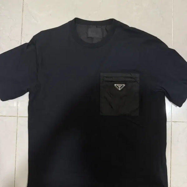 [BUNJANG] Prada Re-Nylon Pocket Short Sleeve Shirt Black L / [당일출고,L사이즈] 프라다 리나일론 포켓 반팔