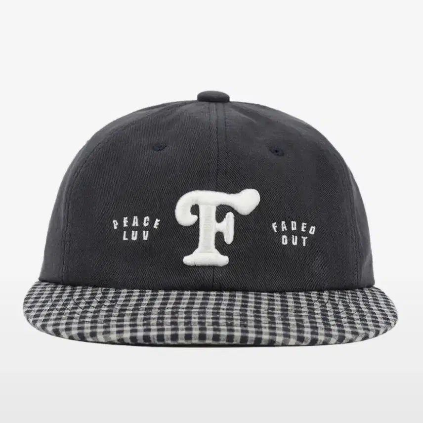 [BUNJANG] Portray Files Initial Logo 6-Panel Cap (Indigo) / 포트 리 파일즈 이니셜 로고 6패널 캡(인디고) 모자