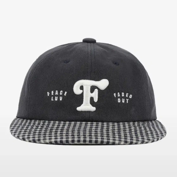[BUNJANG] Portray Files Initial Logo 6-Panel Cap (Indigo) / 포트 리 파일즈 이니셜 로고 6패널 캡(인디고) 모자