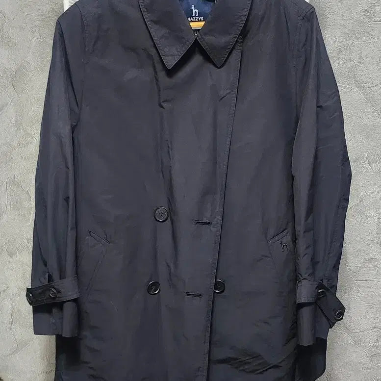 [BUNJANG] Hazzys Navy Trench Coat / 헤지스 네이비 트렌치코트