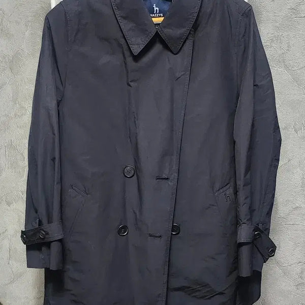 [BUNJANG] Hazzys Navy Trench Coat / 헤지스 네이비 트렌치코트