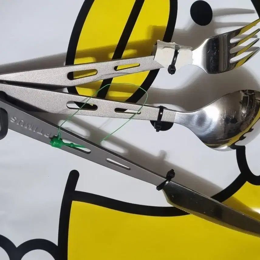[BUNJANG] Optimus Titanium Cutlery Set / 옵티머스 캠핑 티타늄 수저 세트
